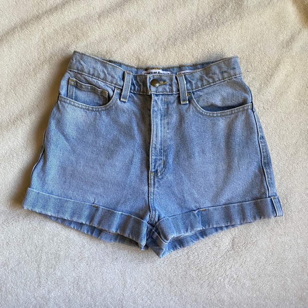 American Apparel Light Wash Shorts